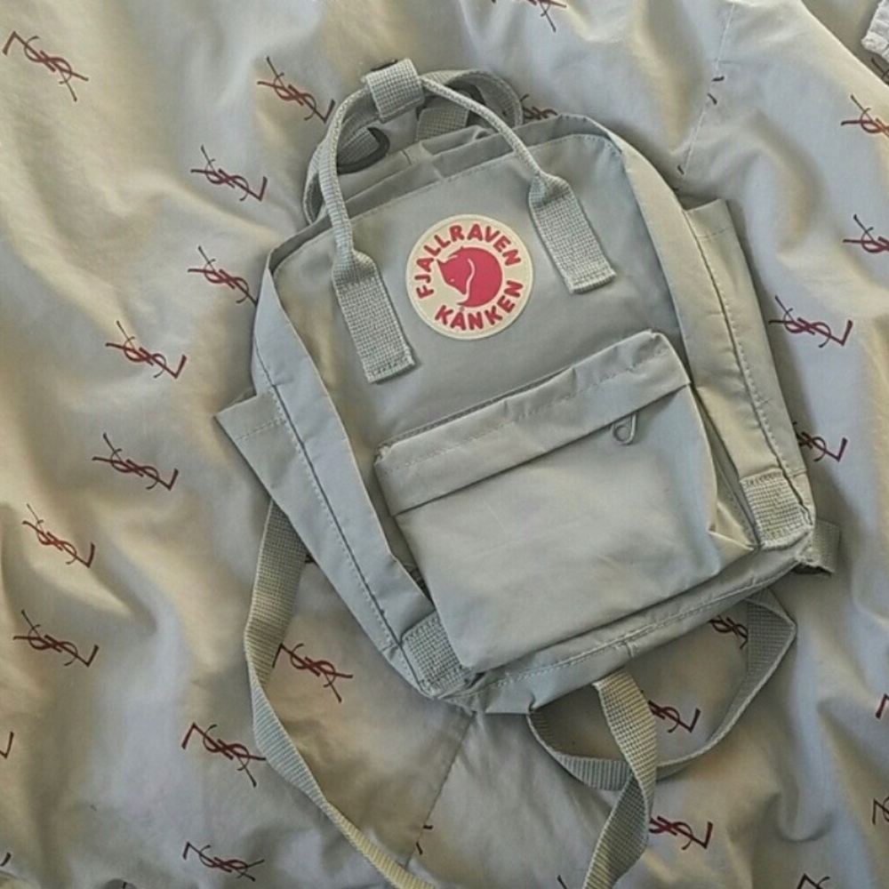 Light Grey Mini Fjallraven Kanken Backpack